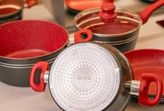 Conjunto de Panelas RedSilver Originais Antiaderente Titânio